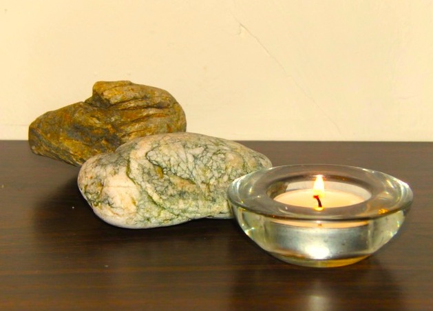 Candle and Stones